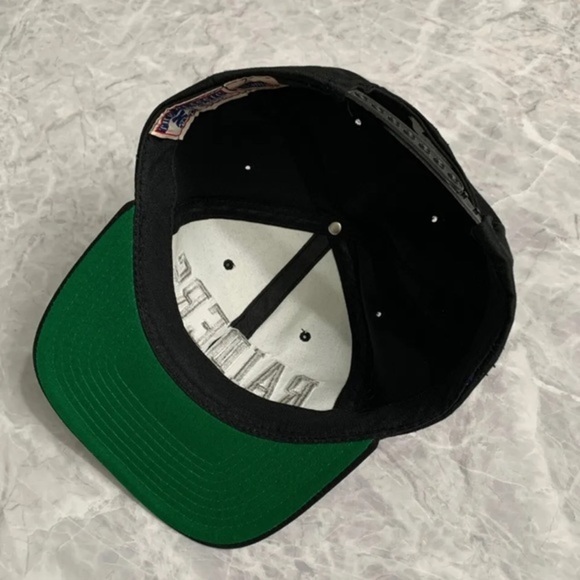 Vintage 90s Los Angelos LAKERS $500+ Black Arch NFL Black Hat SnapBack - Picture 9 of 13